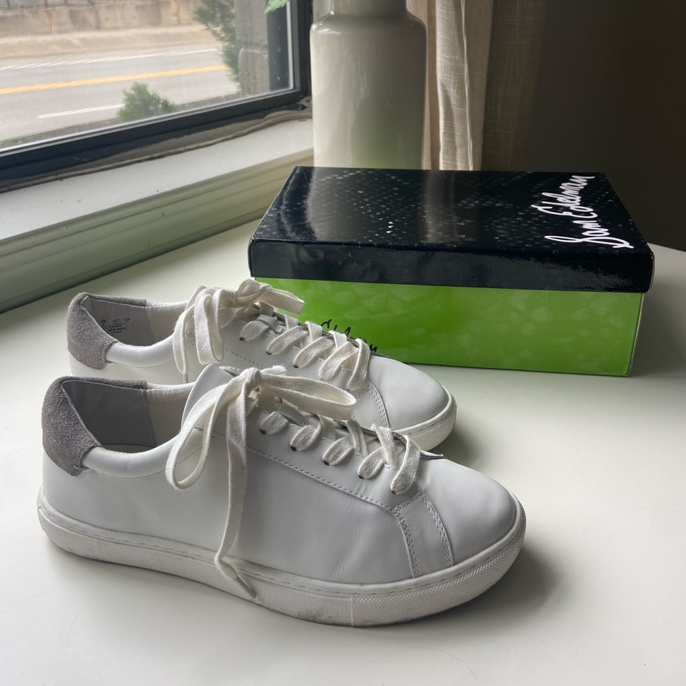Sam Edelman White Lupita Sneaker Size 8.5. Worn twice!
